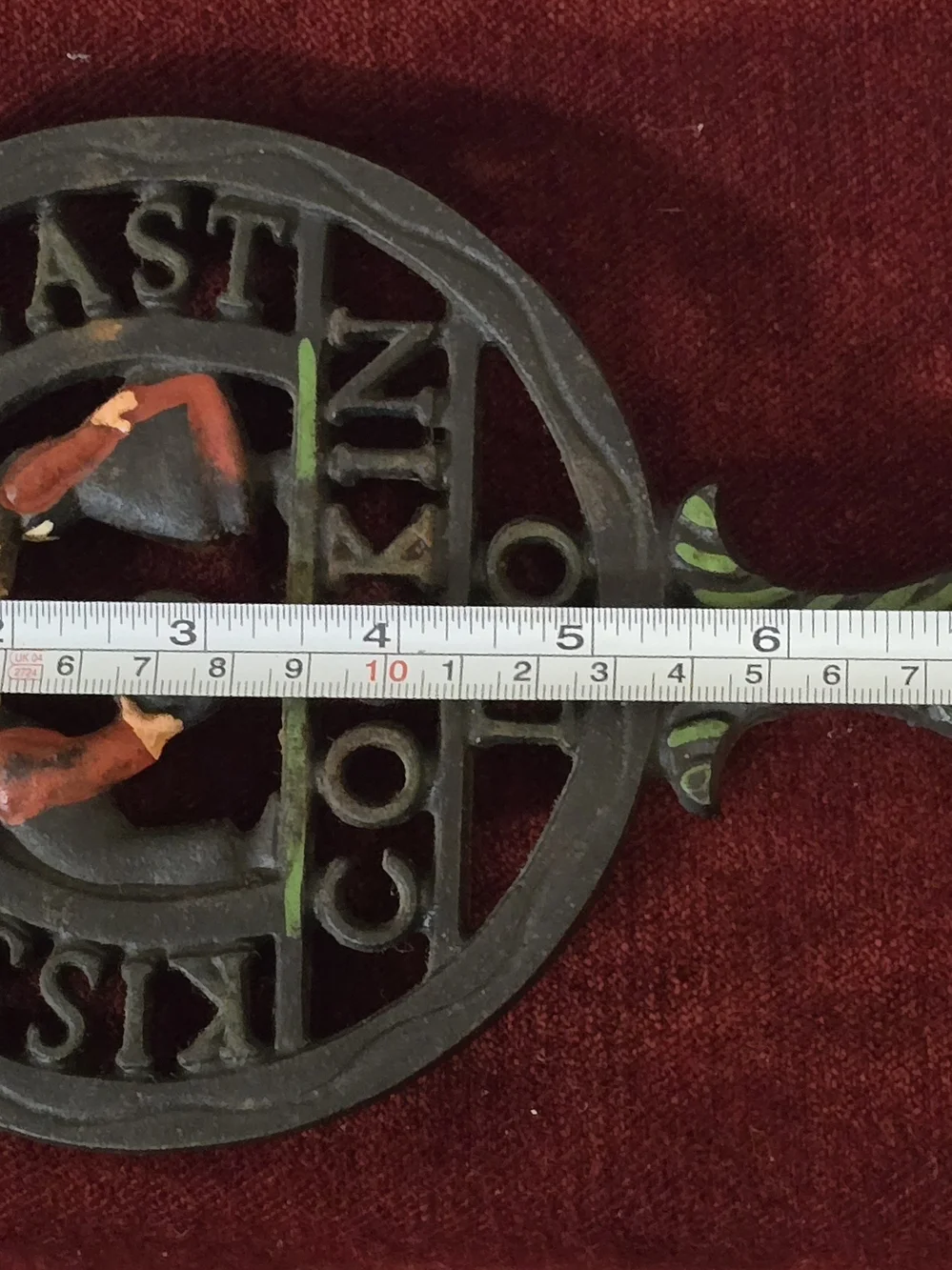 Vintage Wilton Cast Iron Trivet 